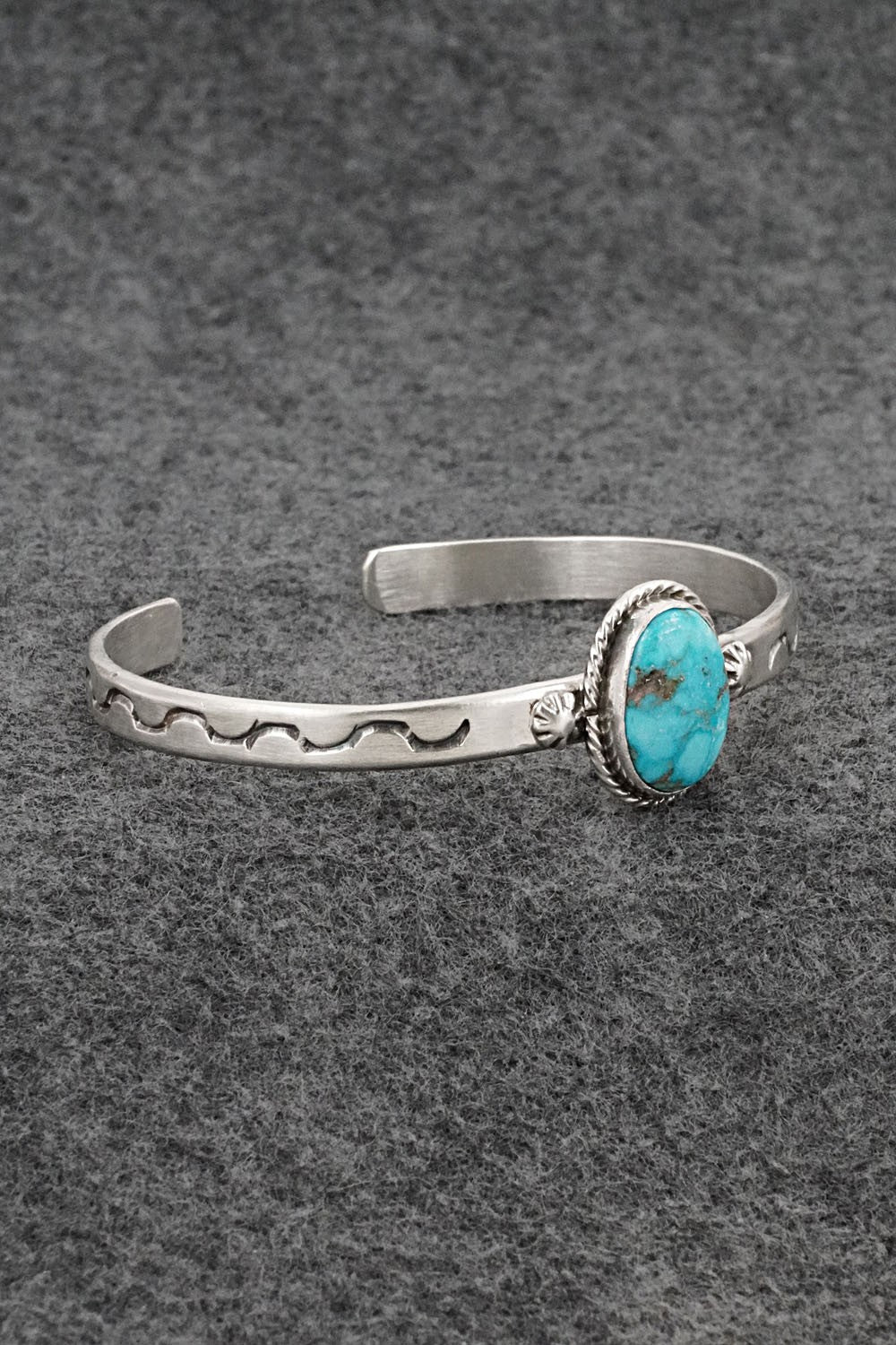 Turquoise & Sterling Silver Bracelet - Samuel Yellowhair