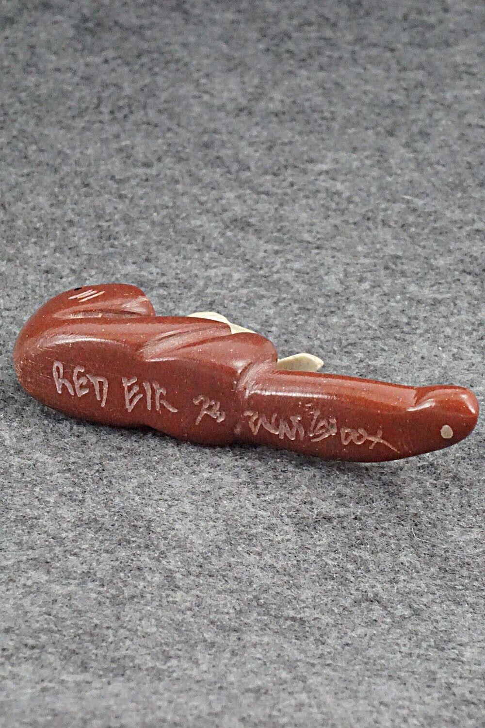 Otter with Pup Zuni Fetish Carving - Justin Red Elk