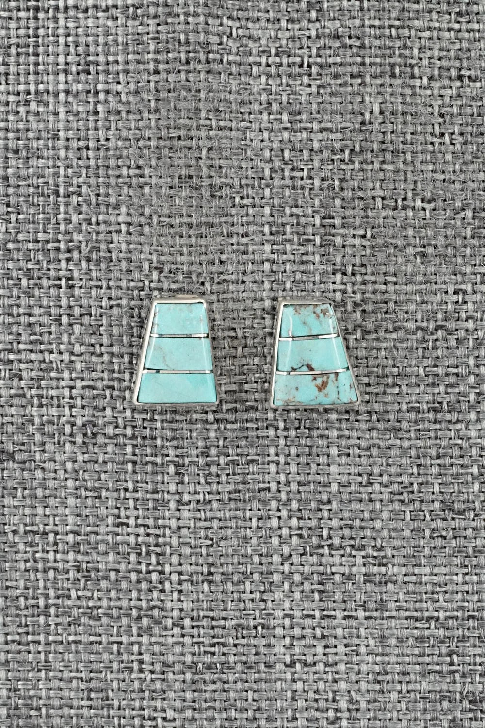 Turquoise and Sterling Silver Earrings - Michelle Haloo