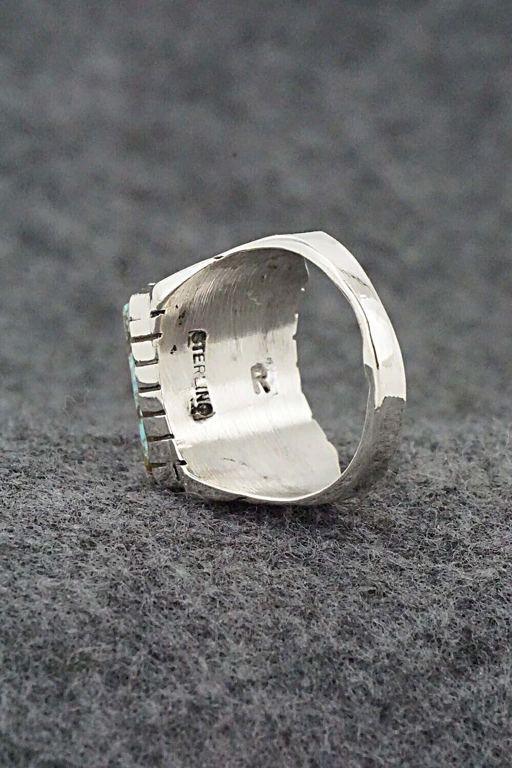Turquoise & Sterling Silver Ring - Trevor Jack - Size 9