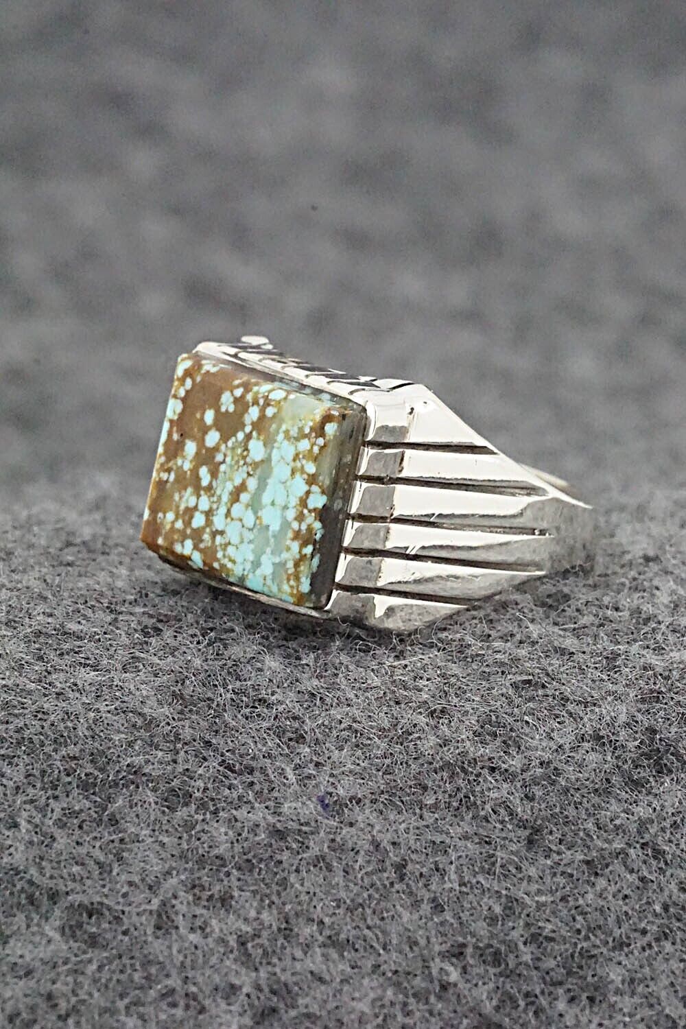 Turquoise & Sterling Silver Ring - Trevor Jack - Size 9