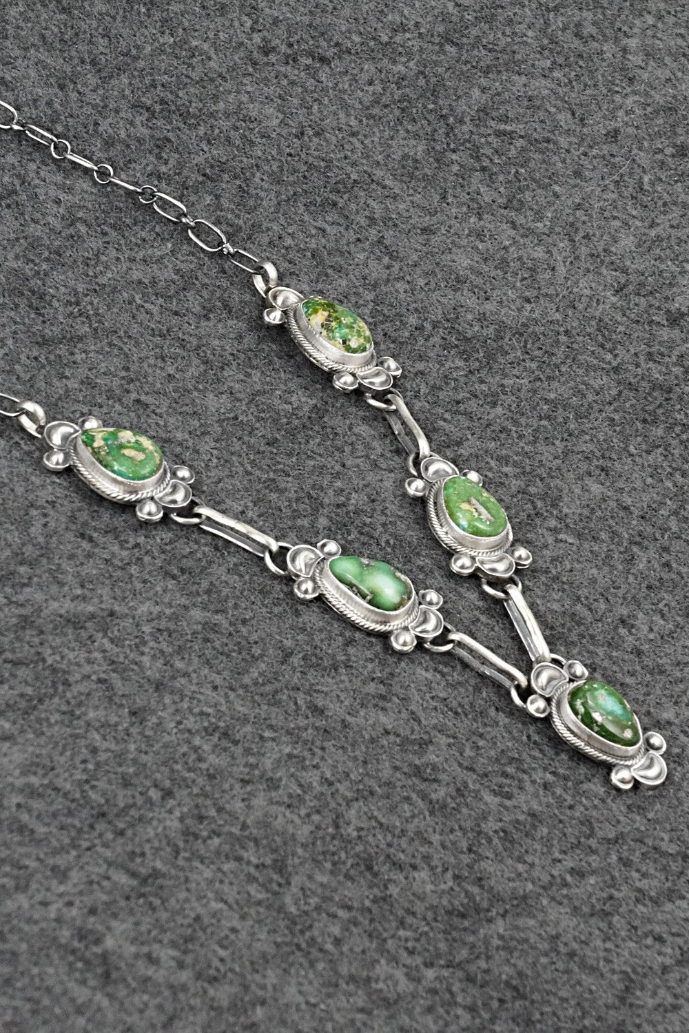 Turquoise & Sterling Silver Necklace - Derrick Gordon