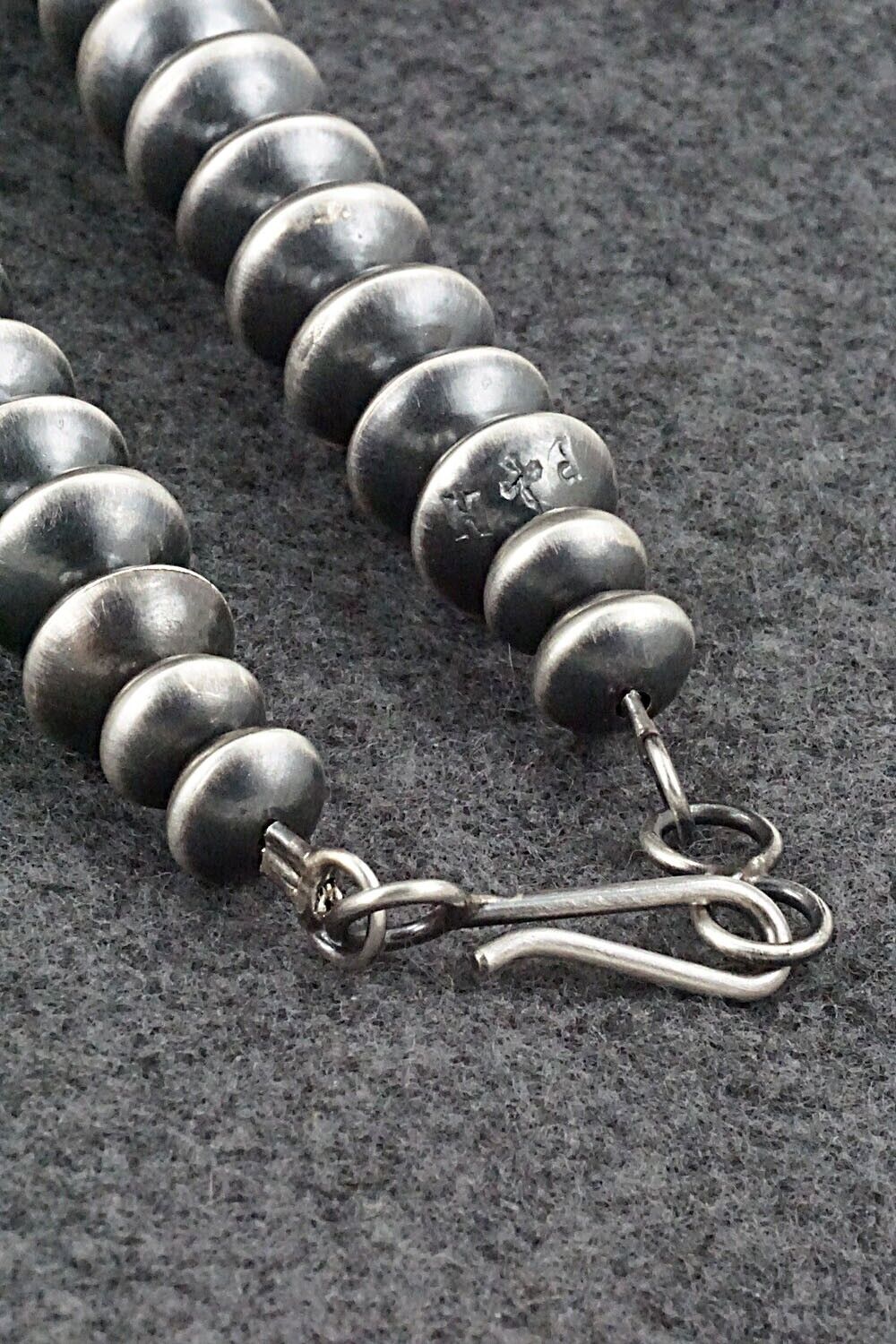 Sterling Silver Navajo Pearl Necklace 22" - Presley Haley