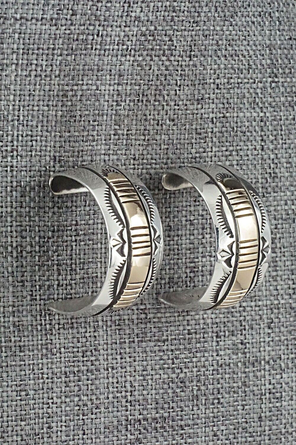 Sterling Silver & Gold Fill Hoop Earrings - Bruce Morgan