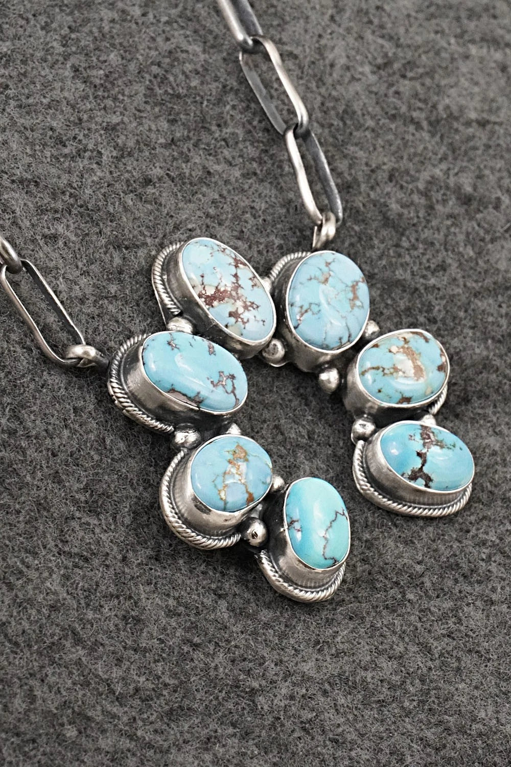 Turquoise & Sterling Silver Necklace - Darrin Livingston