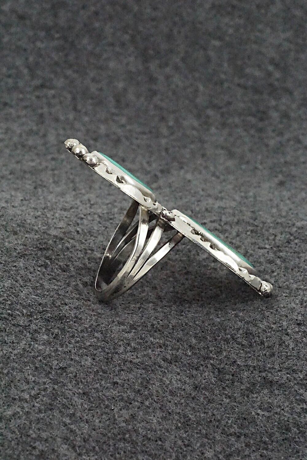 Turquoise & Sterling Silver Ring - Mike Platero - Size 10
