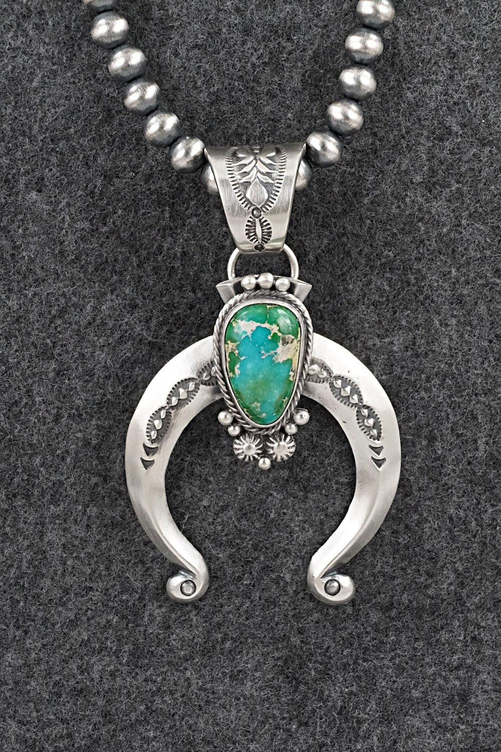 Turquoise & Sterling Silver Necklace - Samuel Yellowhair