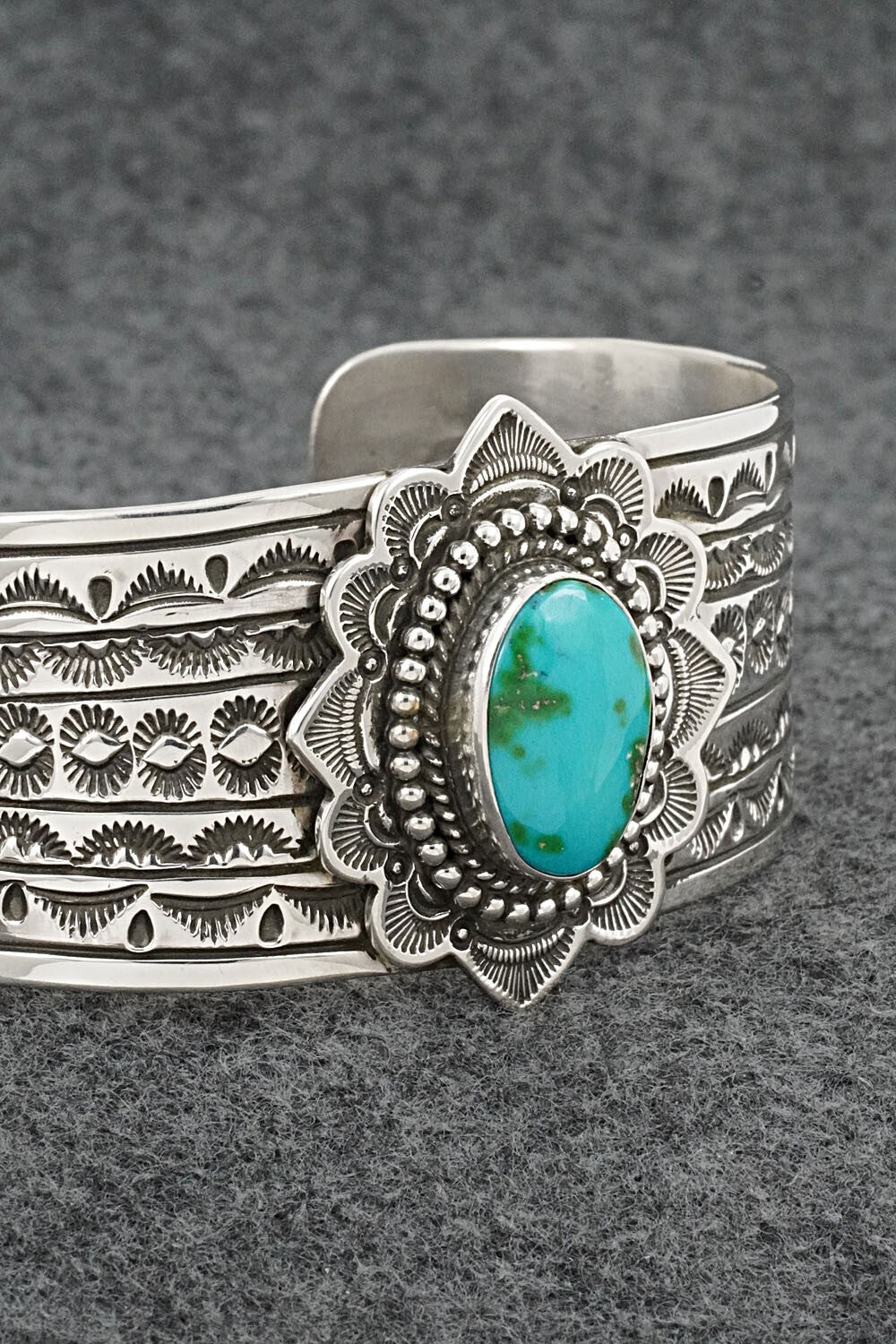 Turquoise & Sterling Silver Bracelet - Eula Wylie