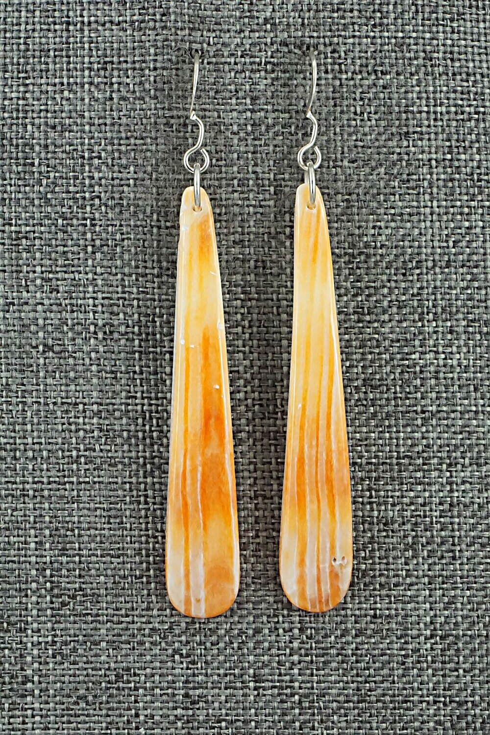 Spiny Oyster & Sterling Silver Earrings - Jesus Espino