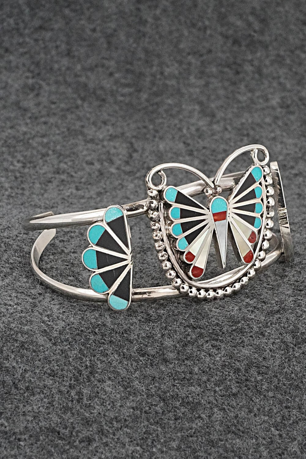 Multi-Stone & Sterling Silver Bracelet - Adrian Wallace
