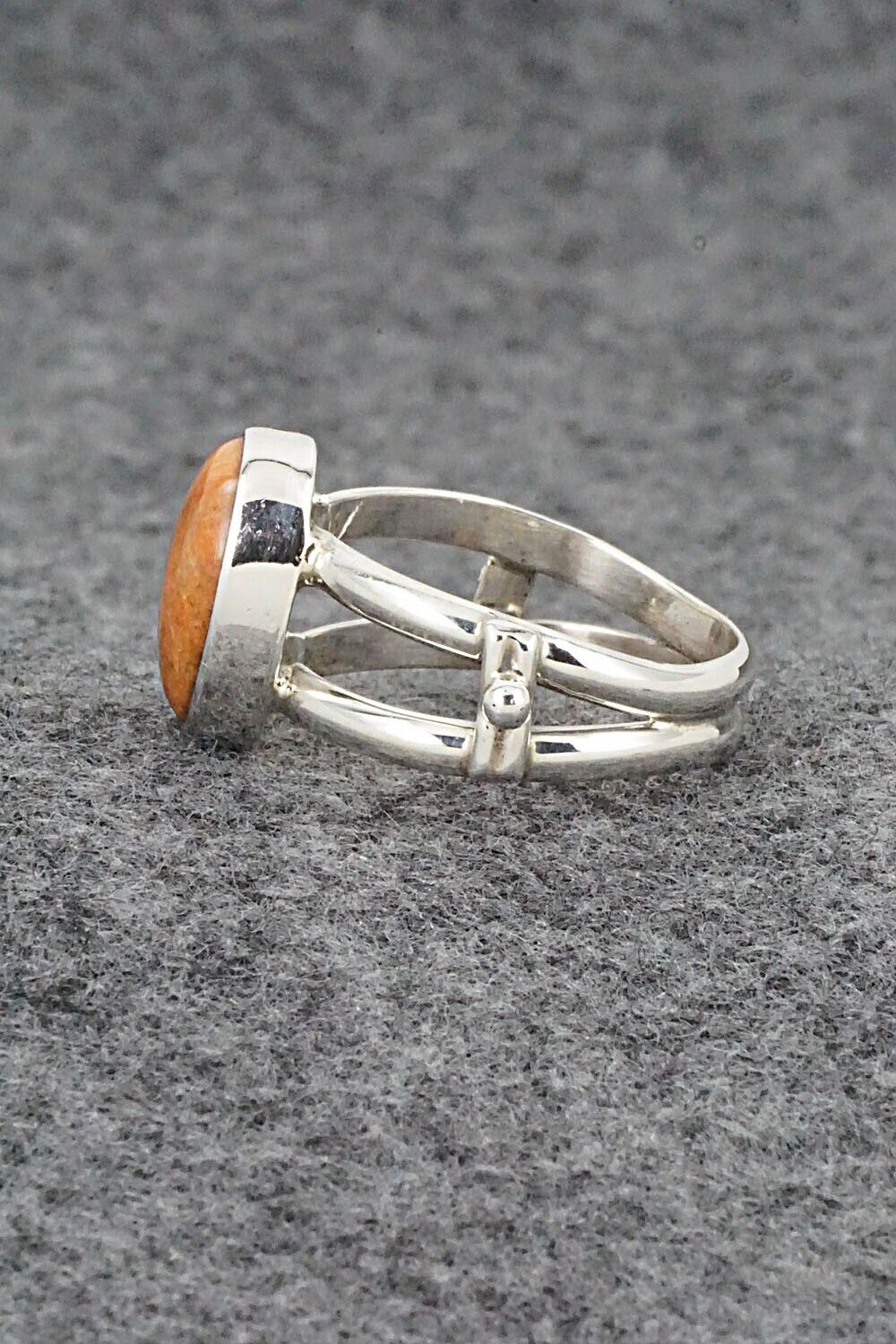 Sponge Coral & Sterling Silver Ring - Andrew Vandever - Size 8.75