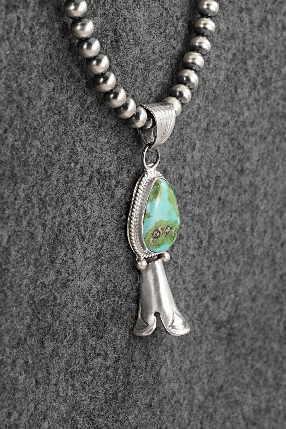 Turquoise & Sterling Silver Necklace - Samuel Yellowhair