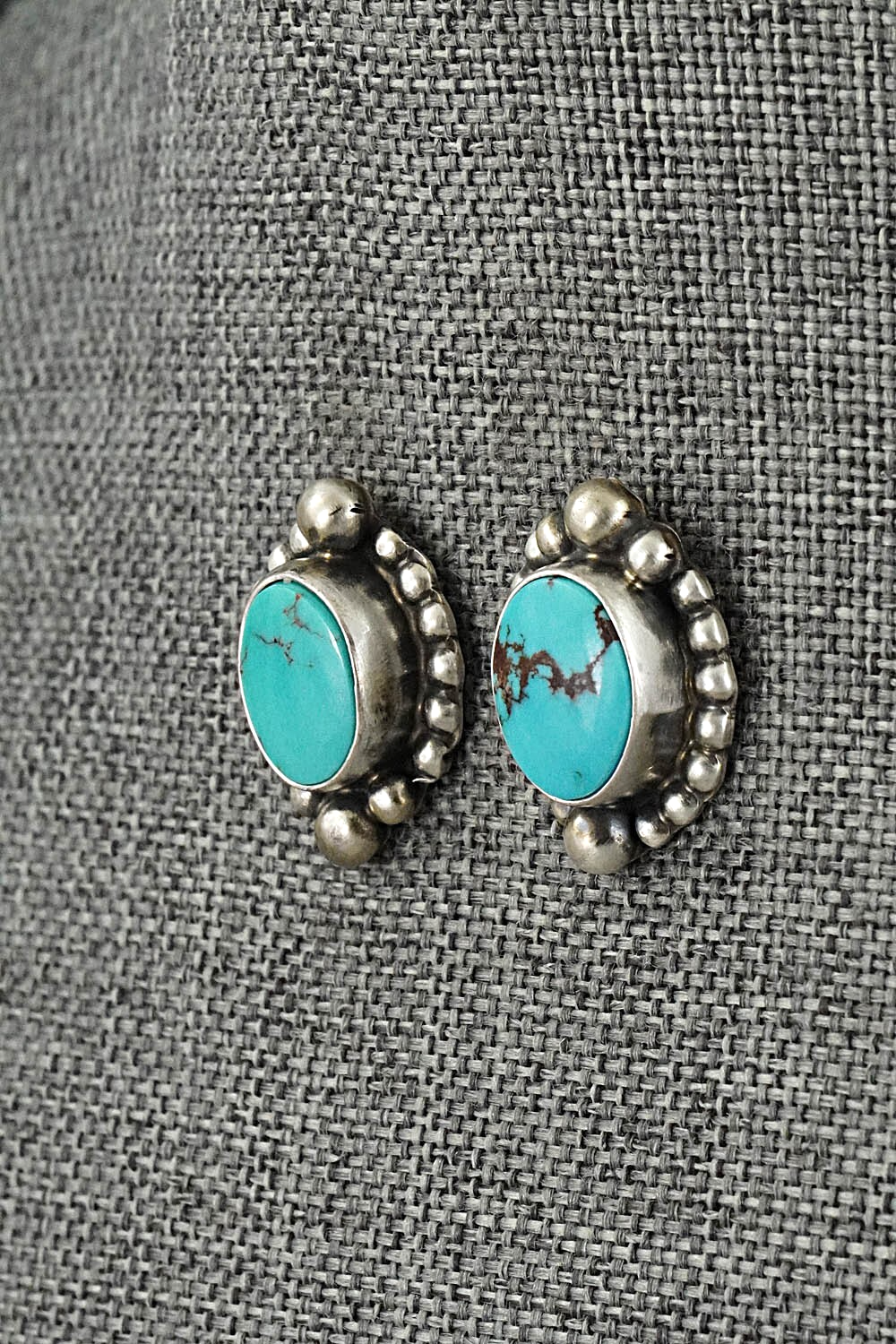 Turquoise & Sterling Silver Pendant and Earrings Set - Kathleen Chavez