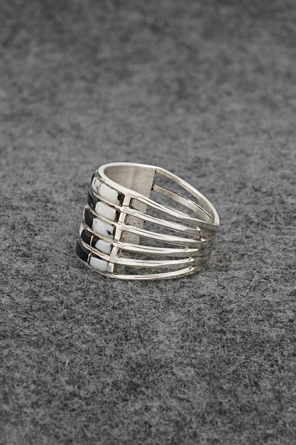 White Buffalo & Sterling Silver Ring - Jamie Johnson - Size 9