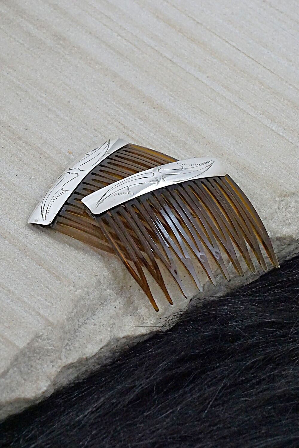 Sterling Silver Hair Combs - Randall Dalgai