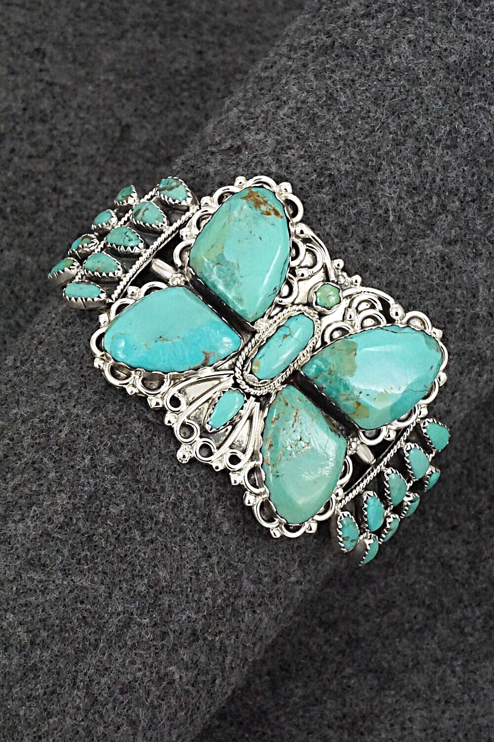 Turquoise & Sterling Silver Bracelet - Zeita Begay