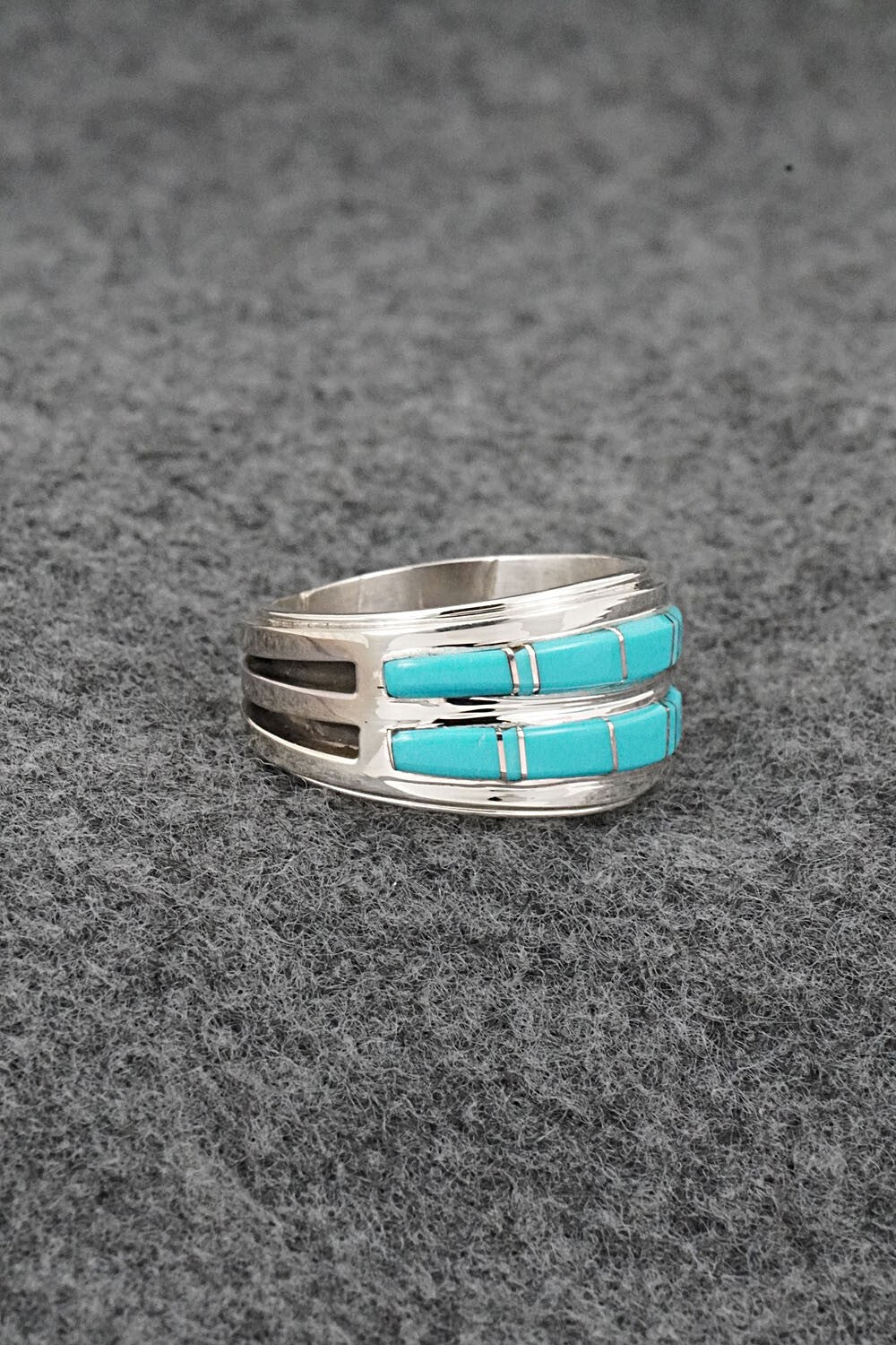 Turquoise & Sterling Silver Ring - Wilbert Muskett Jr. - Size 7