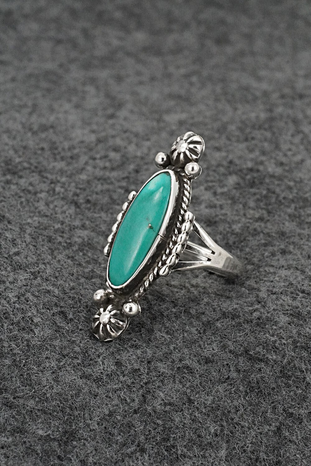 Turquoise & Sterling Silver Ring - Daniel Benally - Size 6