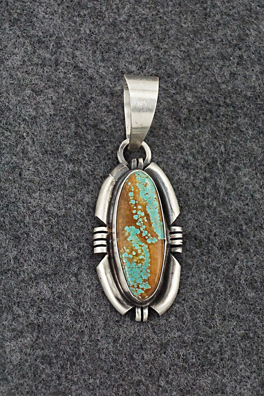 Turquoise & Sterling Silver Pendant - Randy Billy
