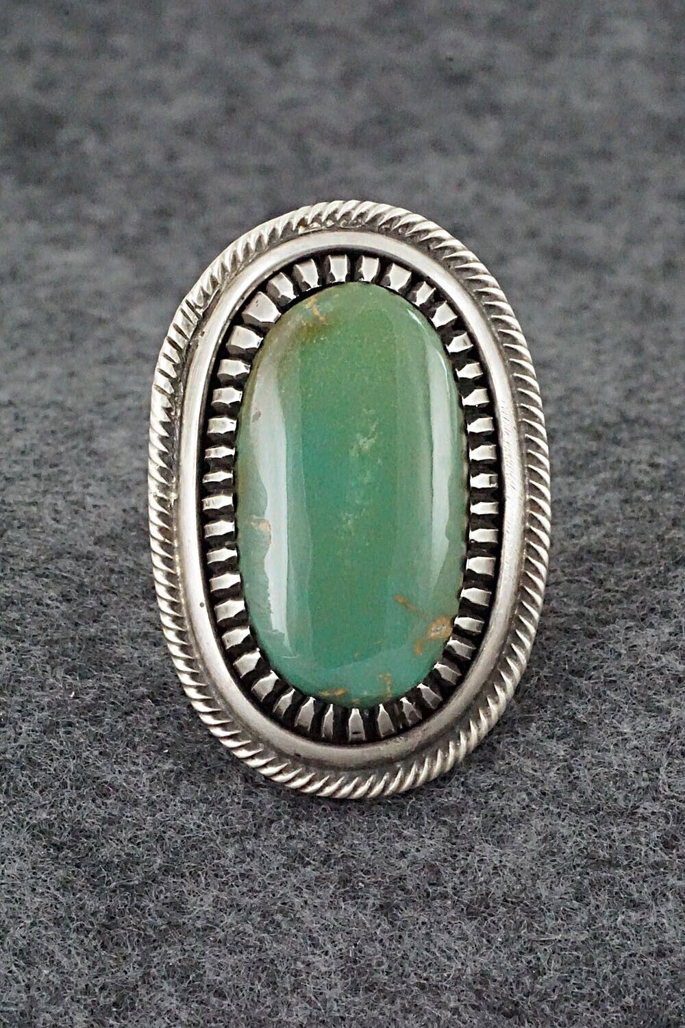 Turquoise & Sterling Silver Ring - Calvin Martinez - Size 7