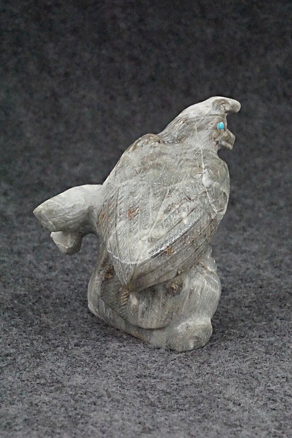 Quail Zuni Fetish Carving - Derrick Kaamasee