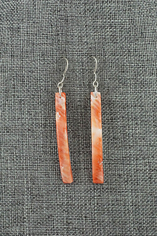 Spiny Oyster & Sterling Silver Earrings - Jesus Espino