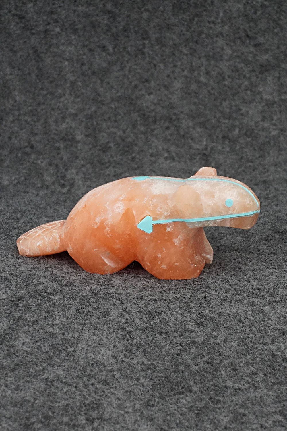 Beaver Zuni Fetish Carving - Kenric Laiwakete