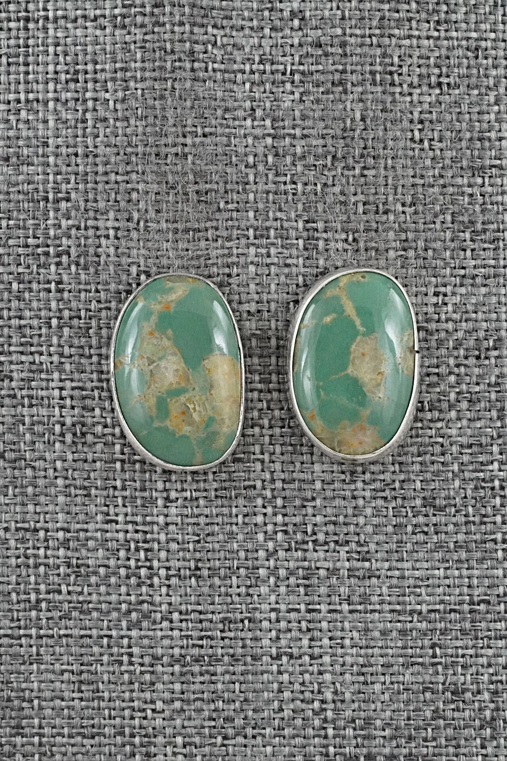 Turquoise & Sterling Silver Earrings - Rosemary Saunders