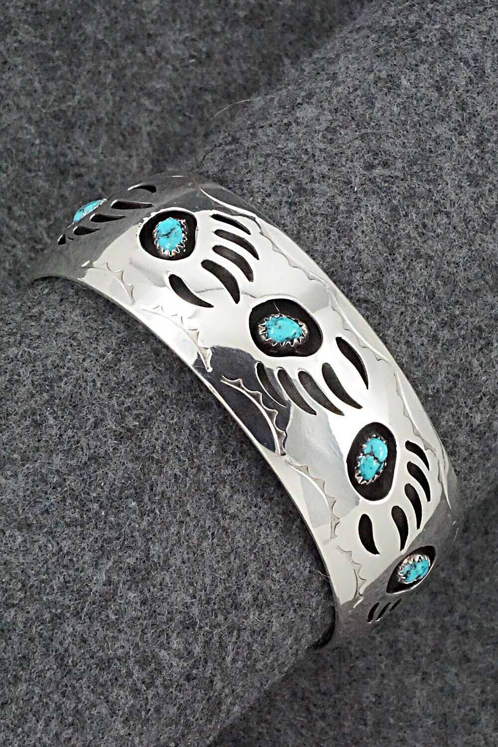 Turquoise & Sterling Silver Bracelet - Pearlene Spencer