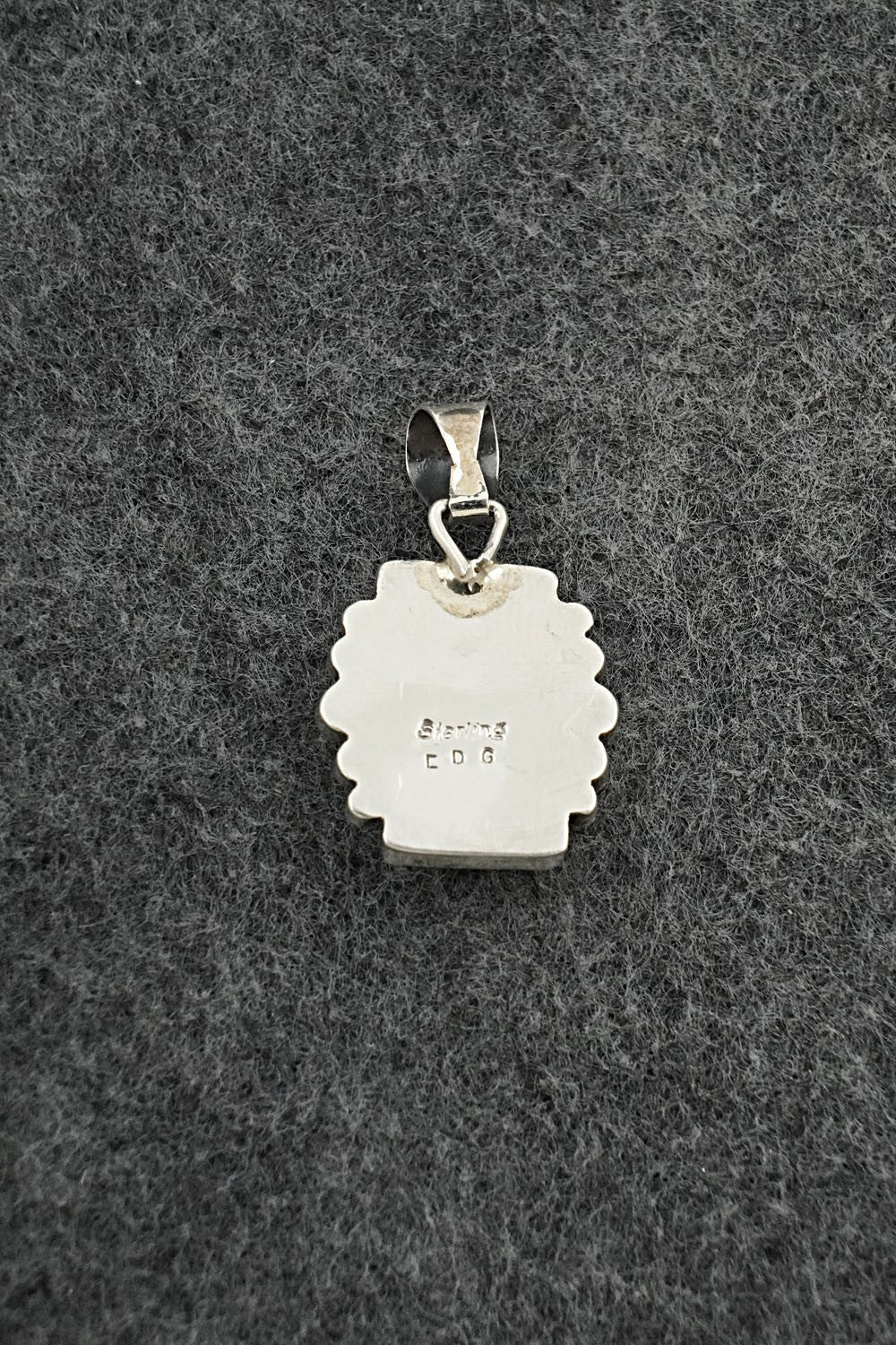 Turquoise & Sterling Silver Pendant - Eugene Gruber