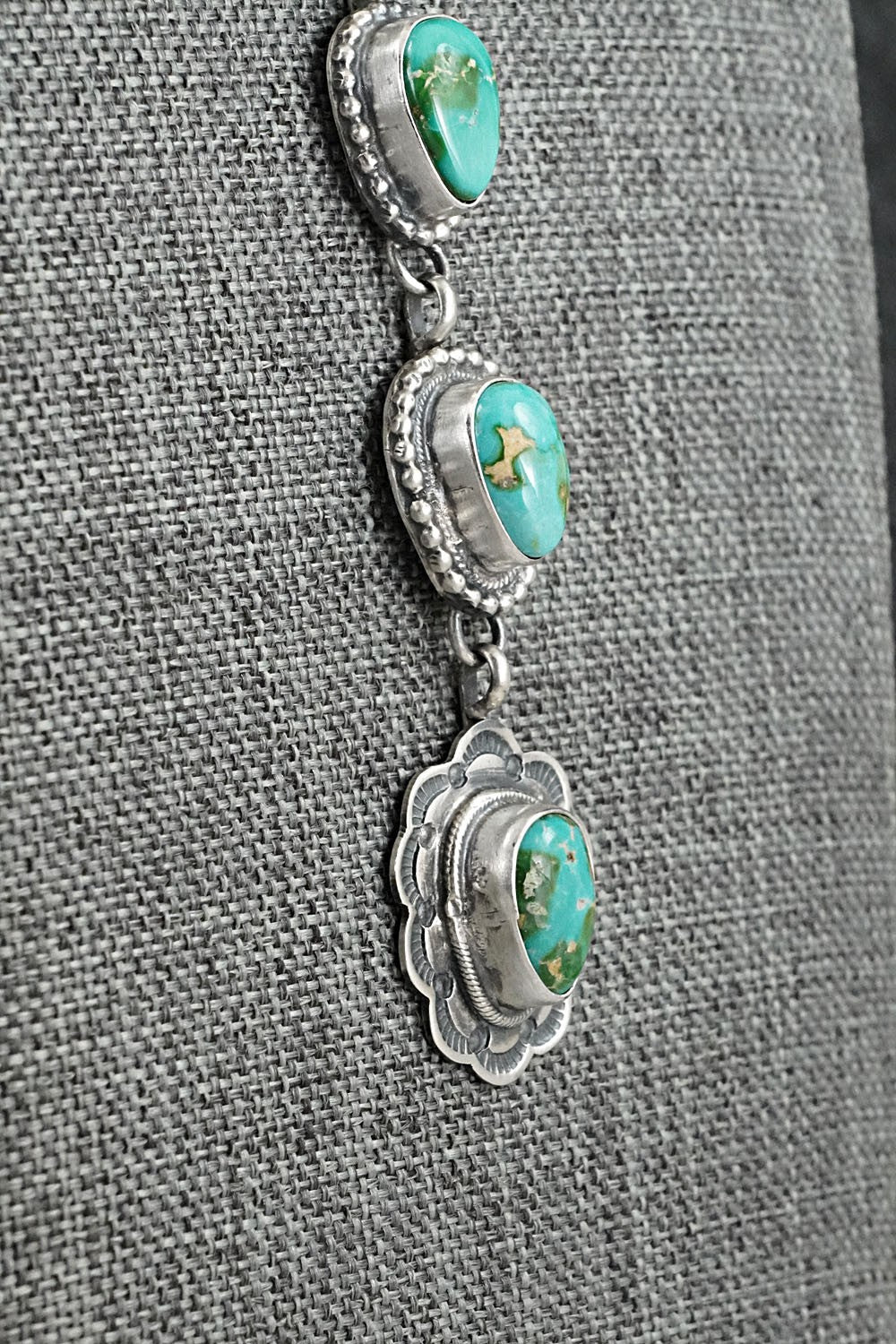 Turquoise & Sterling Silver Necklace - Bobby Johnson