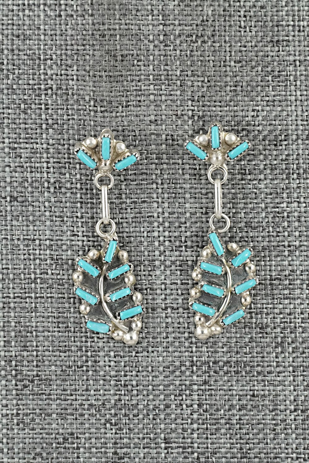 Turquoise & Sterling Silver Earrings - Vickie Johnson