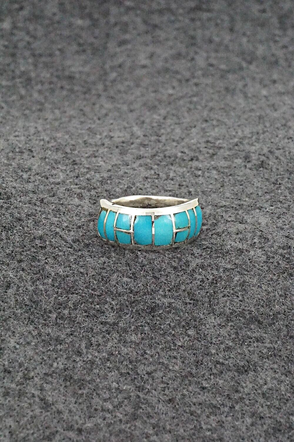 Turquoise & Sterling Silver Ring - Gloria Chattin - Size 7