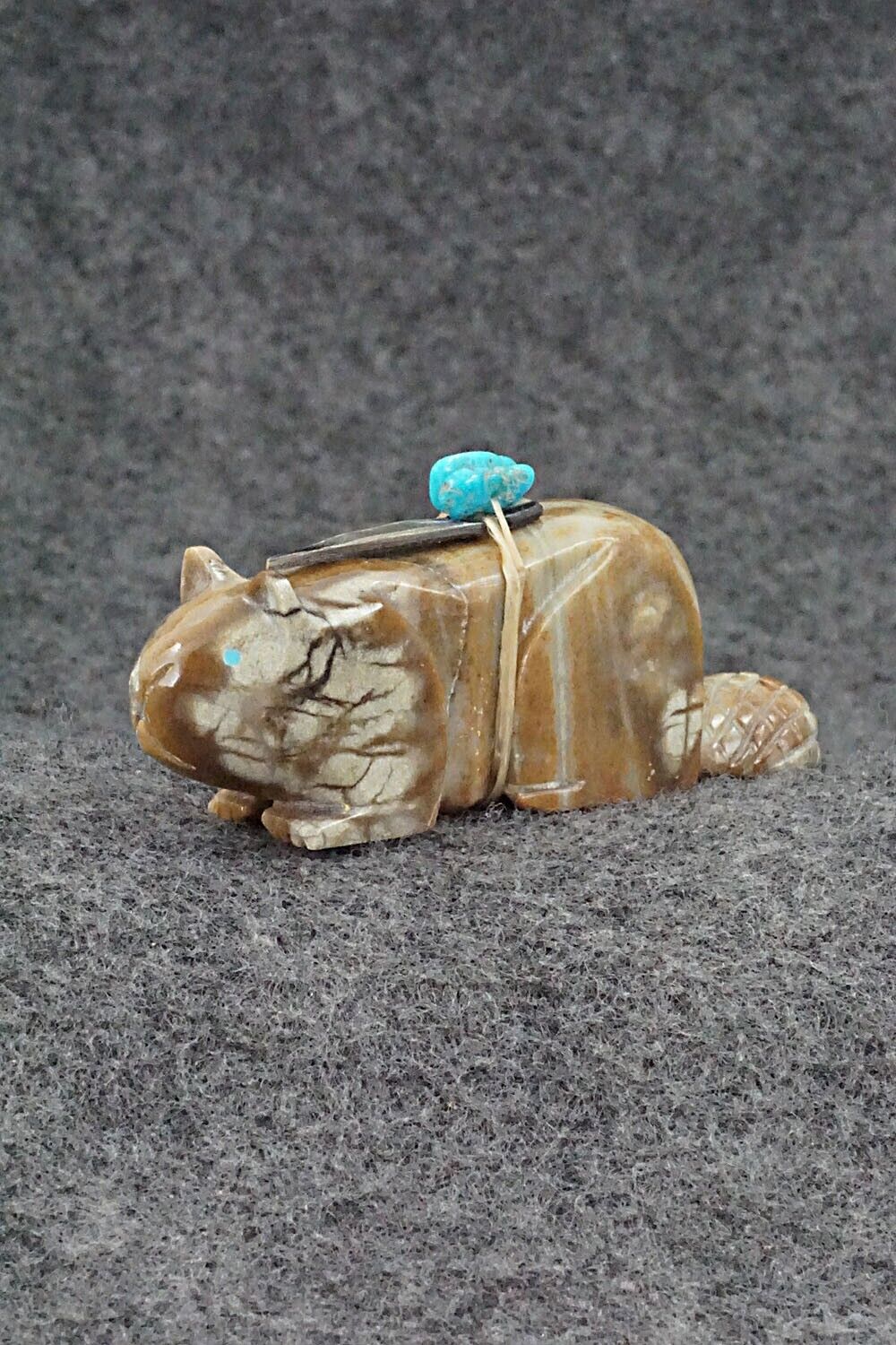 Beaver Zuni Fetish Carving - Alex Tsethlikai