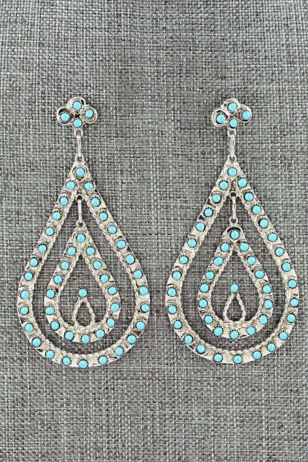 Turquoise & Sterling Silver Earrings - Wayne Johnson