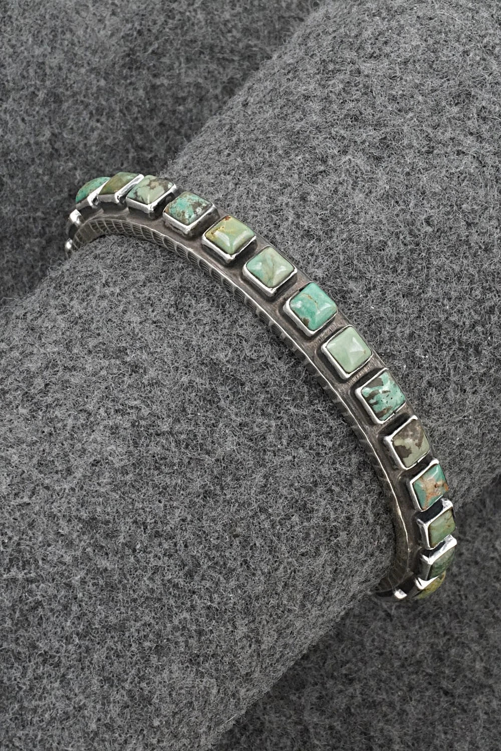Turquoise & Sterling Silver Bracelet - Ernest Rangel