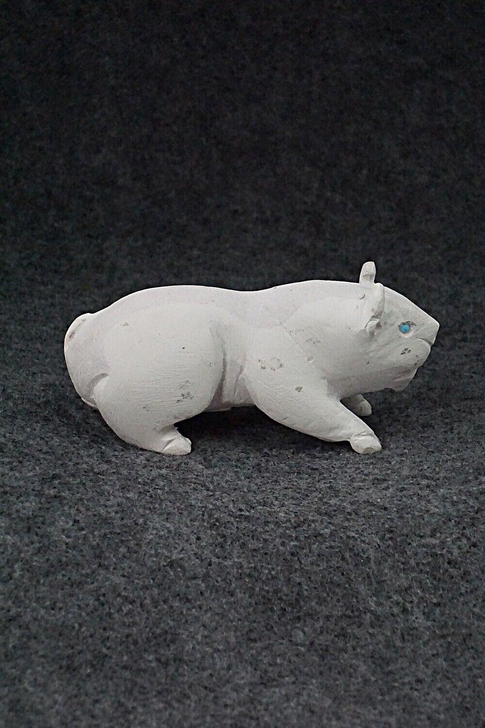 Buffalo Zuni Fetish Carving - Lance Cheama
