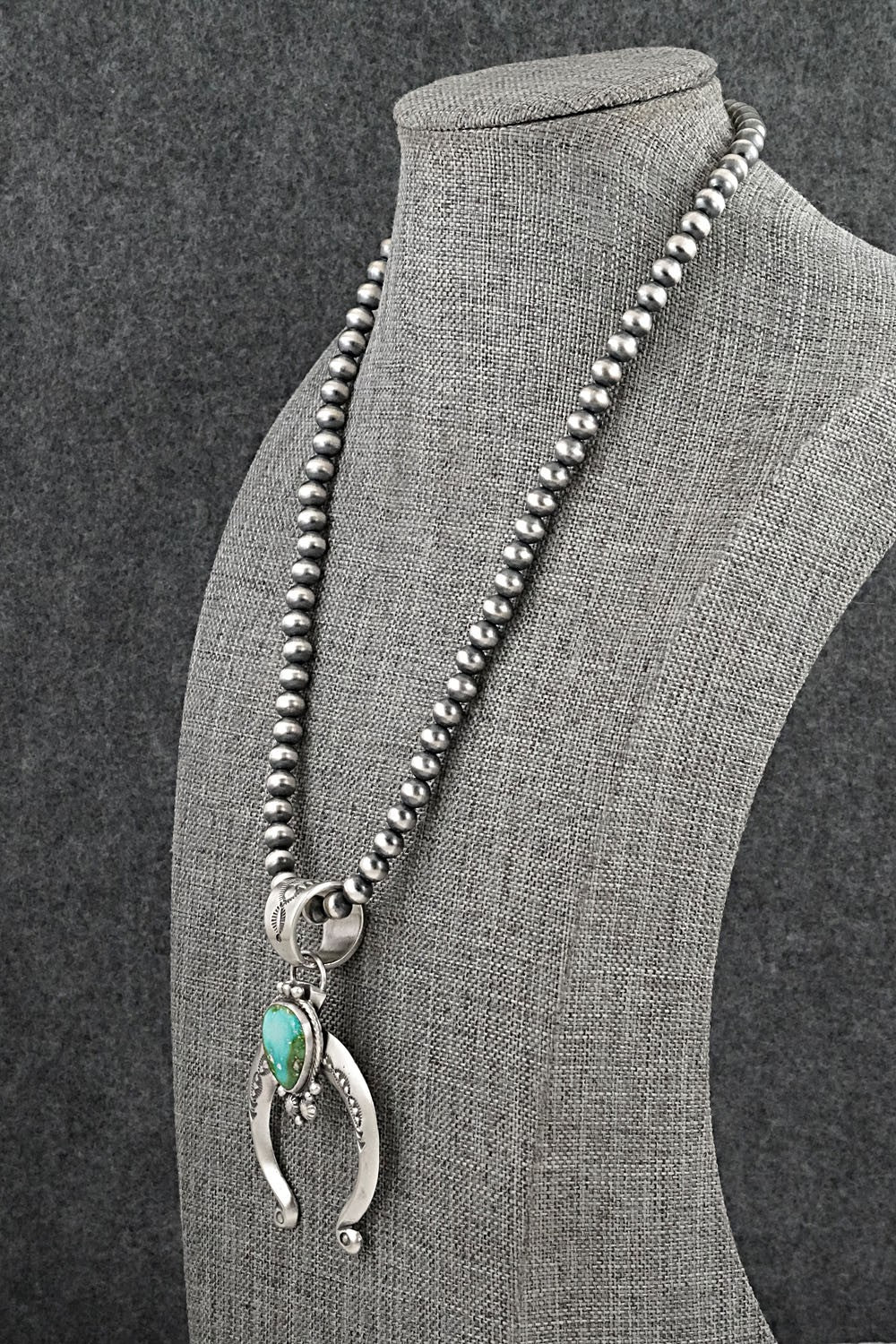 Turquoise & Sterling Silver Necklace - Samuel Yellowhair
