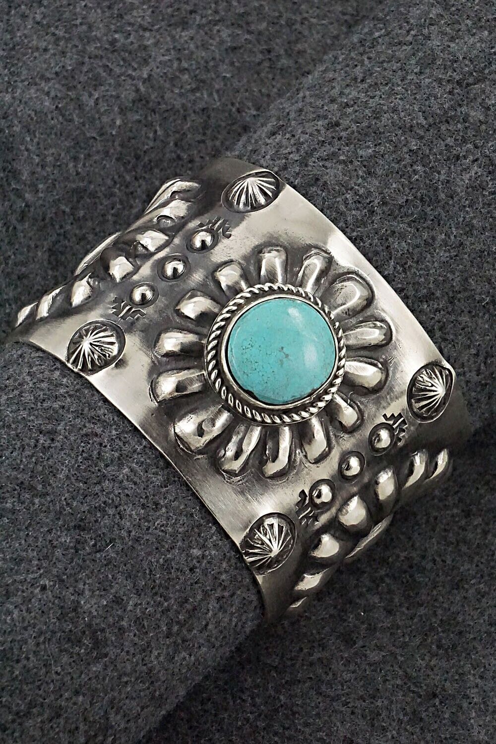 Turquoise & Sterling Silver Bracelet - Elvira Bill