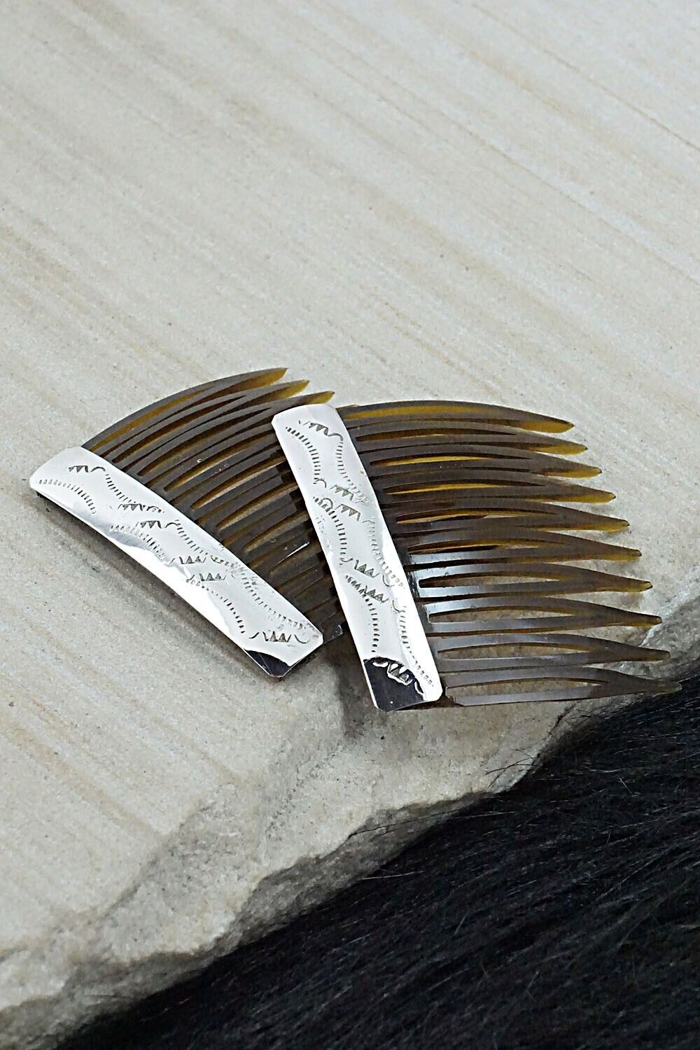 Sterling Silver Hair Combs - Randall Dalgai