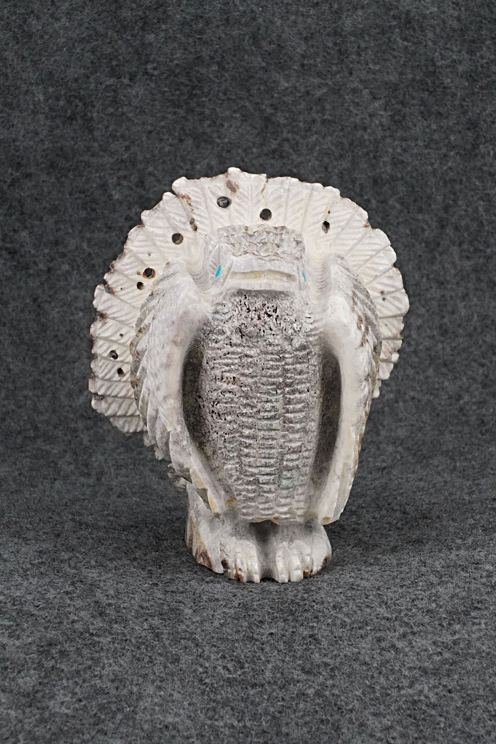 Turkey Zuni Fetish Carving - Garrick Weeka