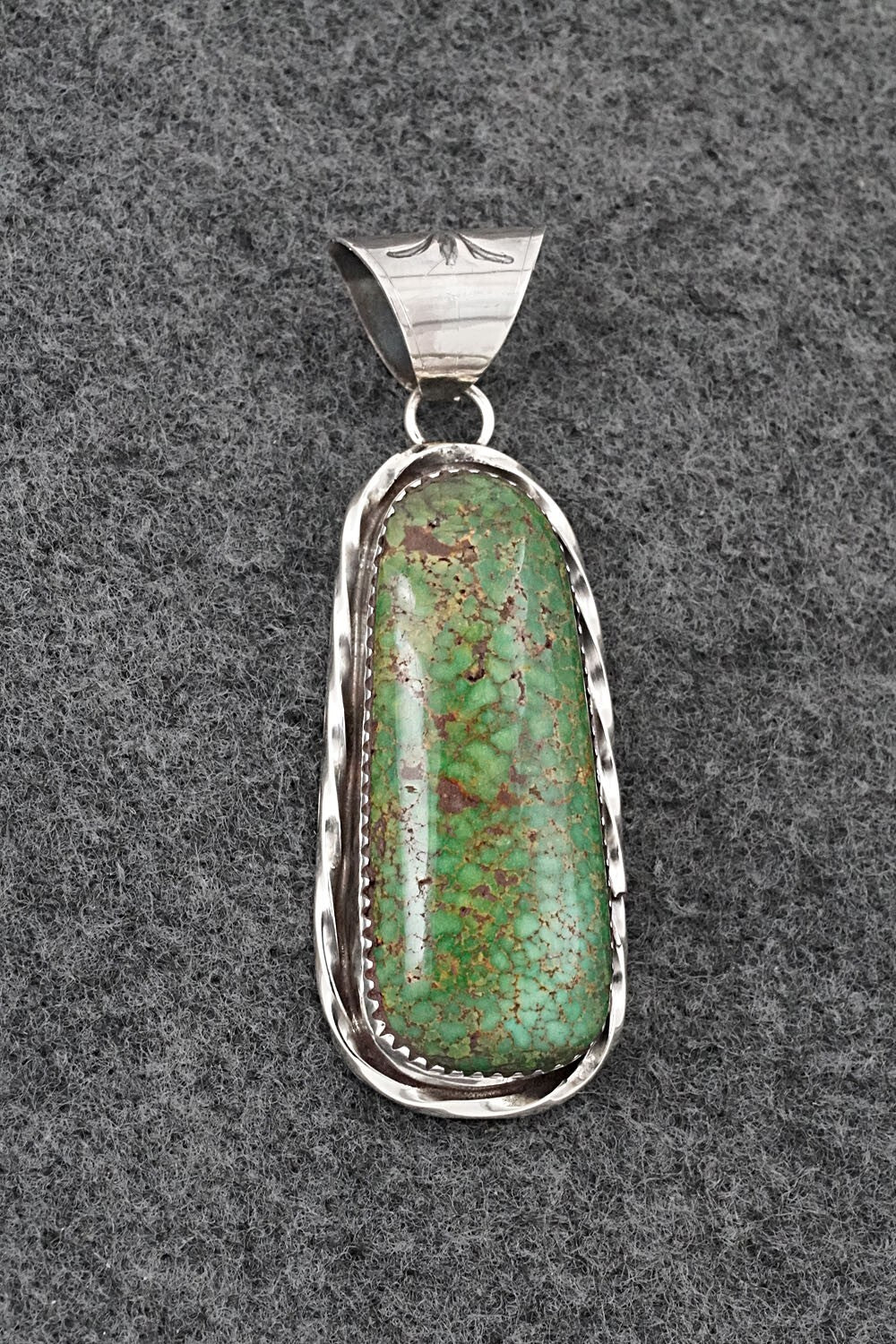 Turquoise & Sterling Silver Pendant - Ernest Hawthorne