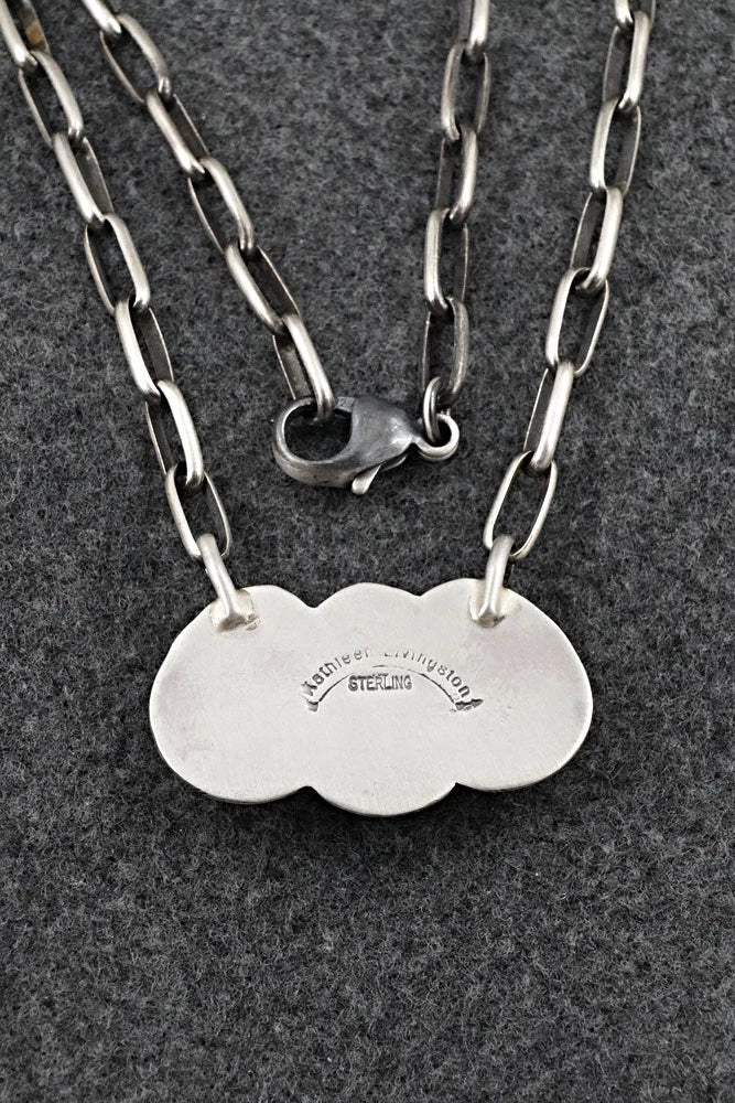 Turquoise & Sterling Silver Necklace - Kathleen Livingston