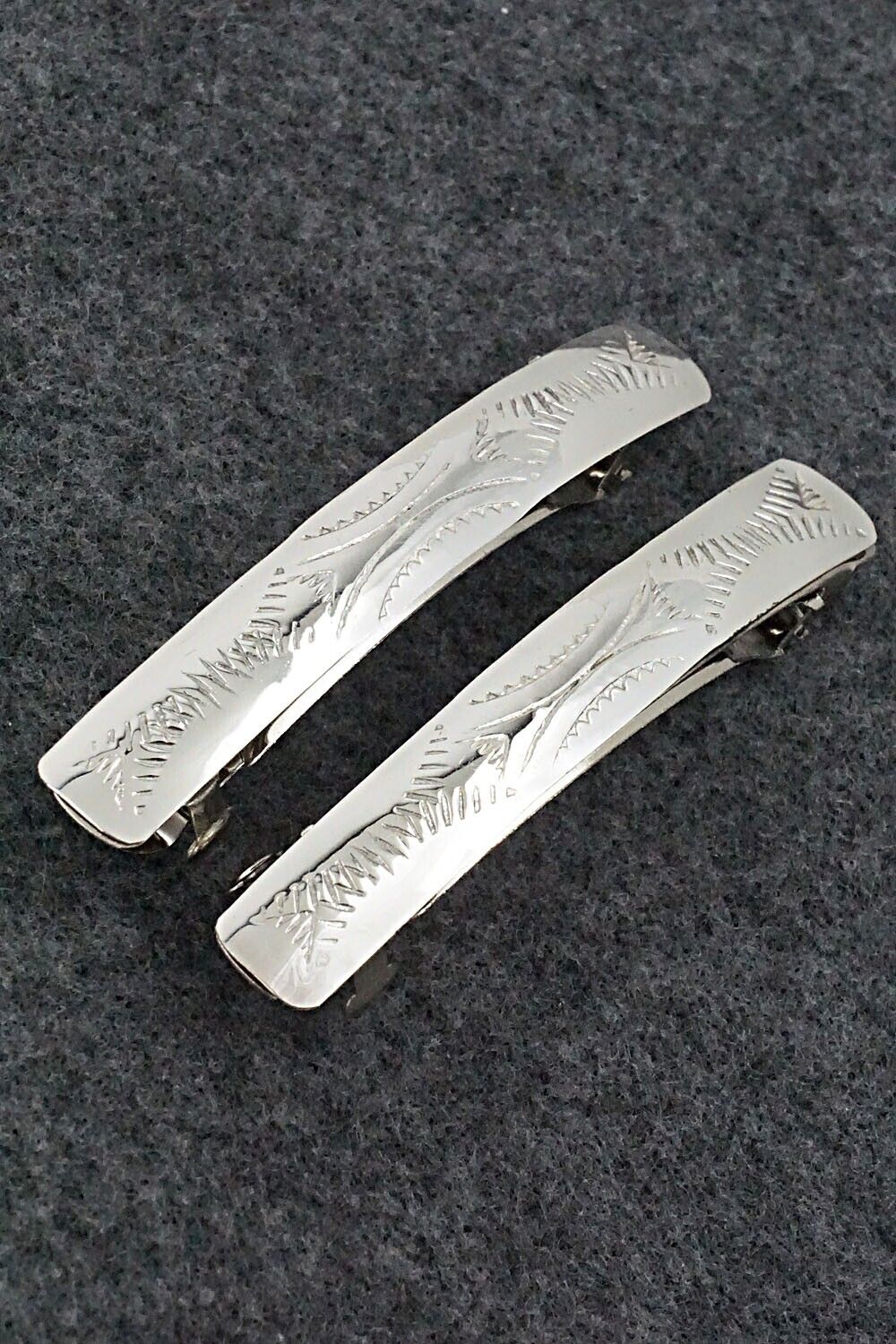 Sterling Silver Hair Barrettes - Randall Dalgai