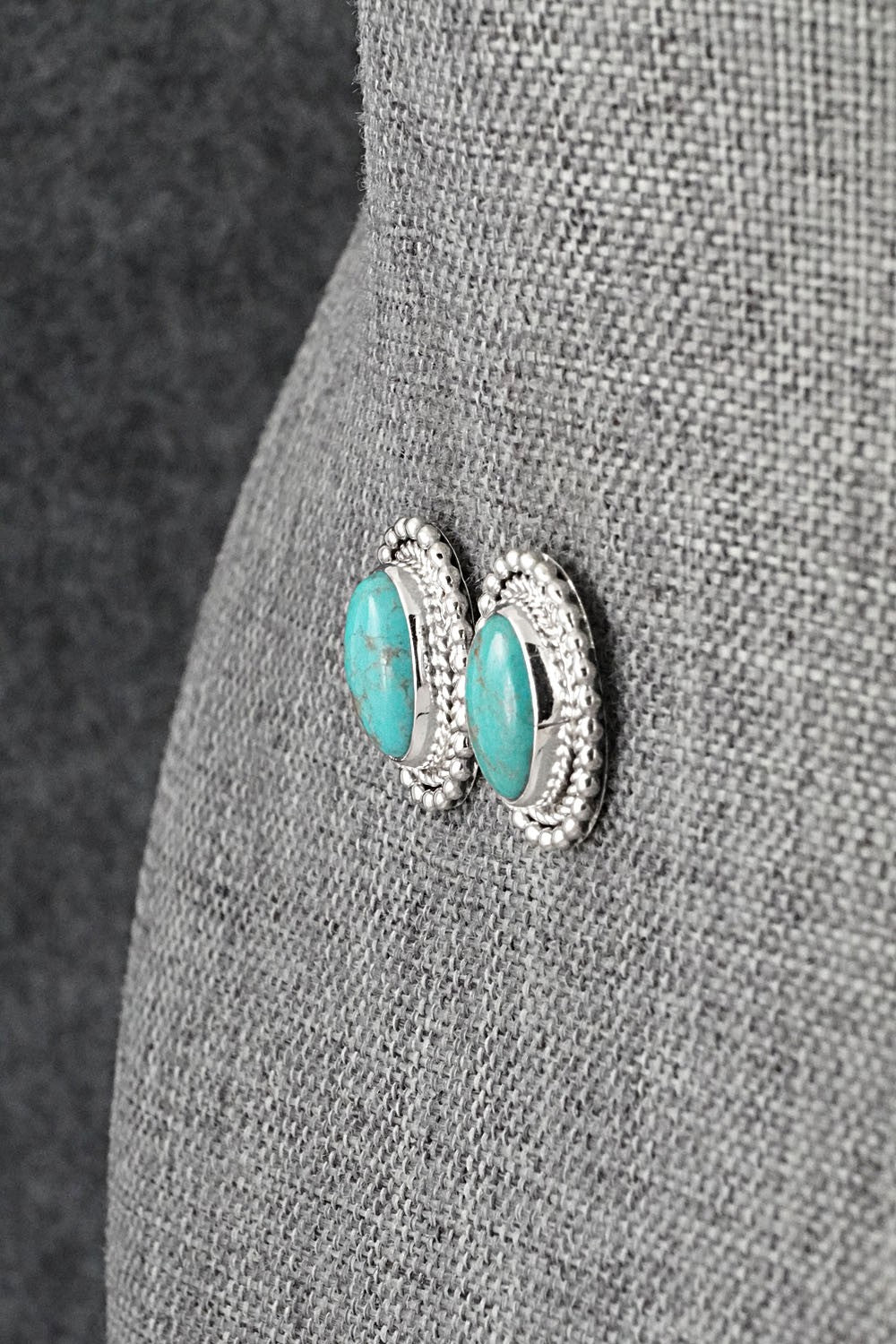 Turquoise & Sterling Silver Earrings - Rita Largo