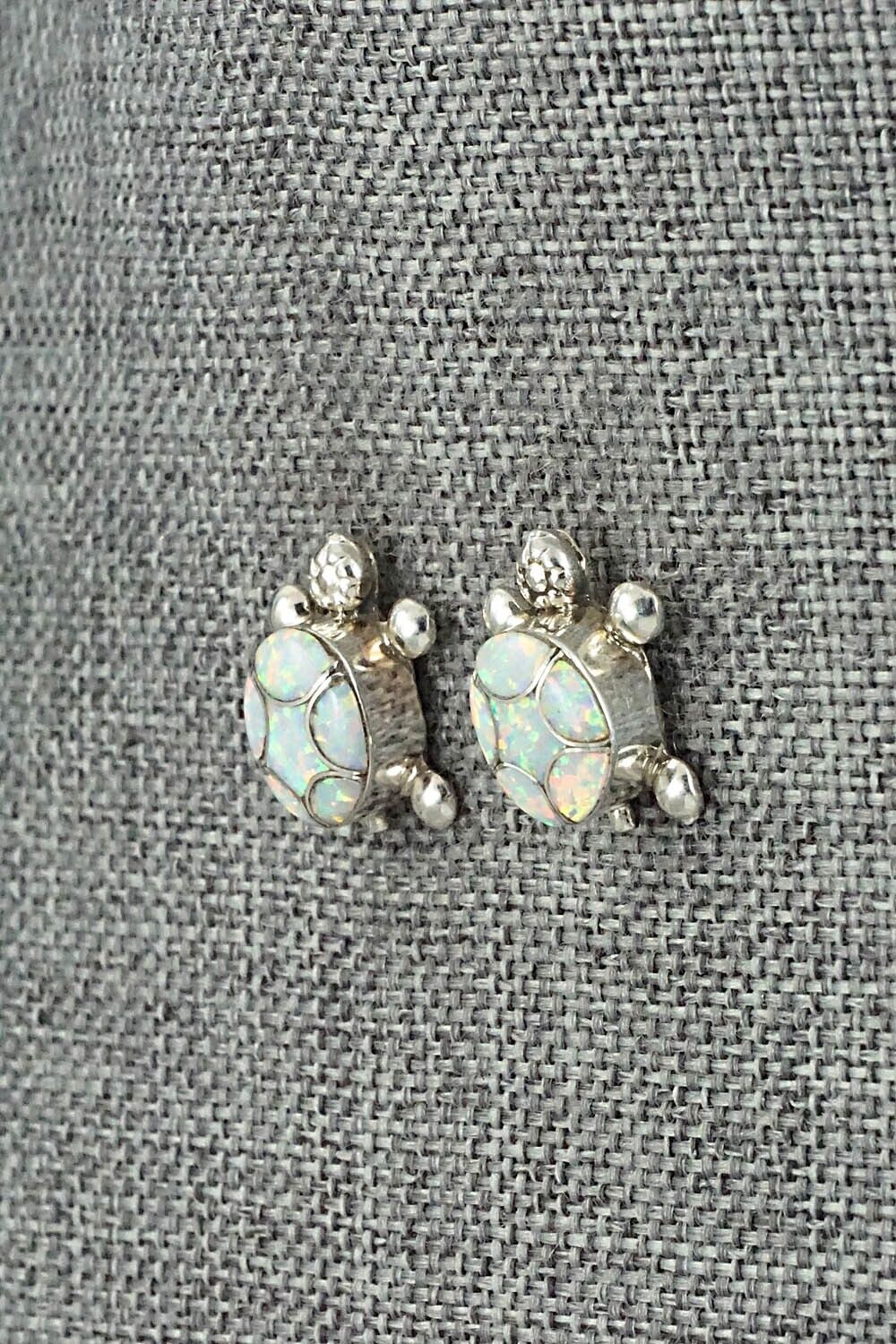 Opalite & Sterling Silver Earrings - Amelida Peynetsa