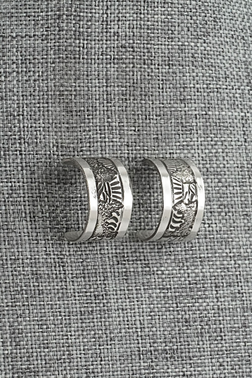 Sterling Silver Hoop Earrings - Elaine Becenti