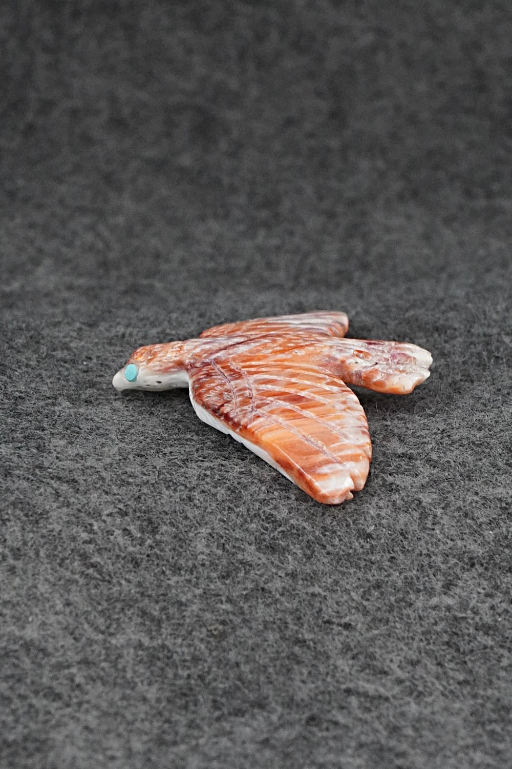 Eagle Zuni Fetish Carving - Erick Lonjose