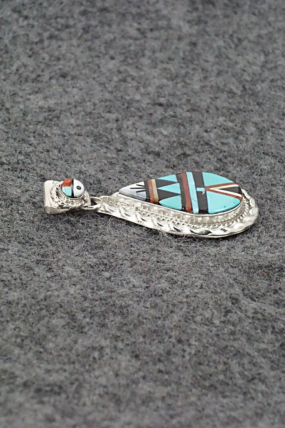 Multi-Stone & Sterling Silver Pendant - Lynette Yuselew