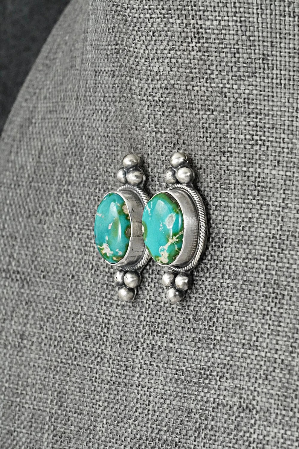 Turquoise & Sterling Silver Squash Blossom Set - Darrin Livingston